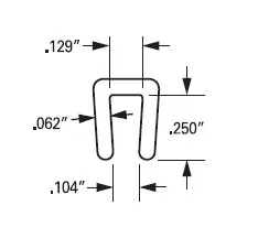 J642 Low Density Polyethylene PE Channel Specs